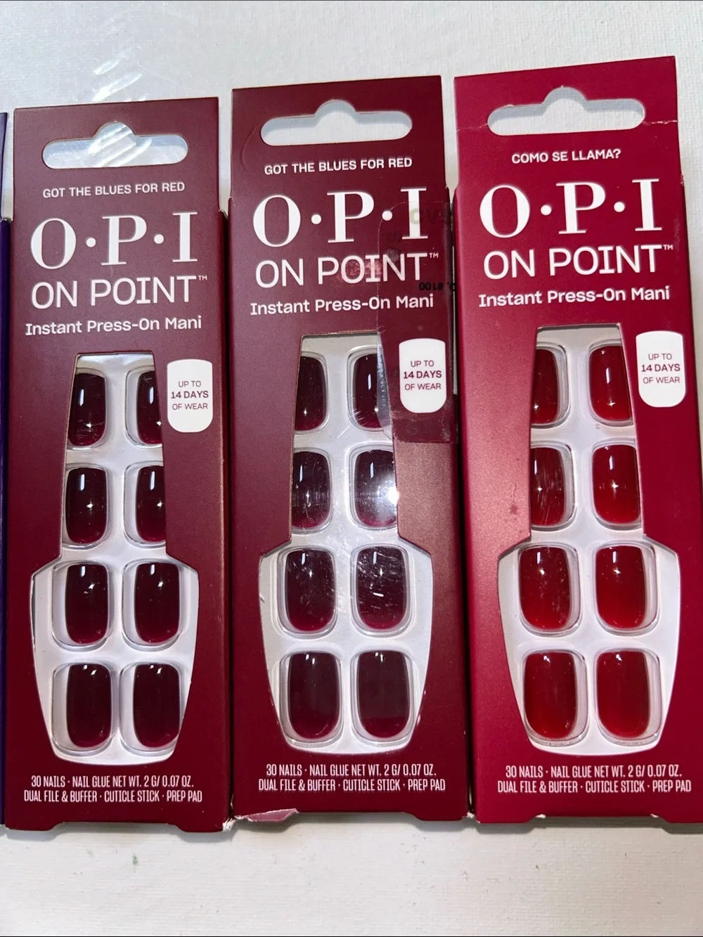 8x OPI On Point Press-On Nails Variety Pack